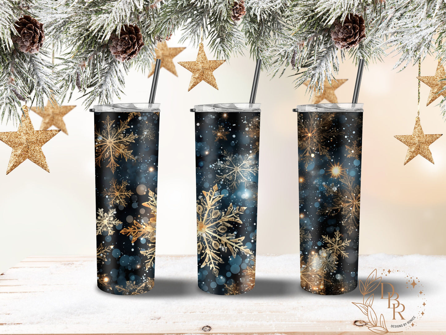 Snowflake Tumbler, Christmas Tumbler, Winter Tumbler with Straw and lid,Sparkling Faux Glitter Snowflakes Tumbler,Personalized Tumbler, Gift