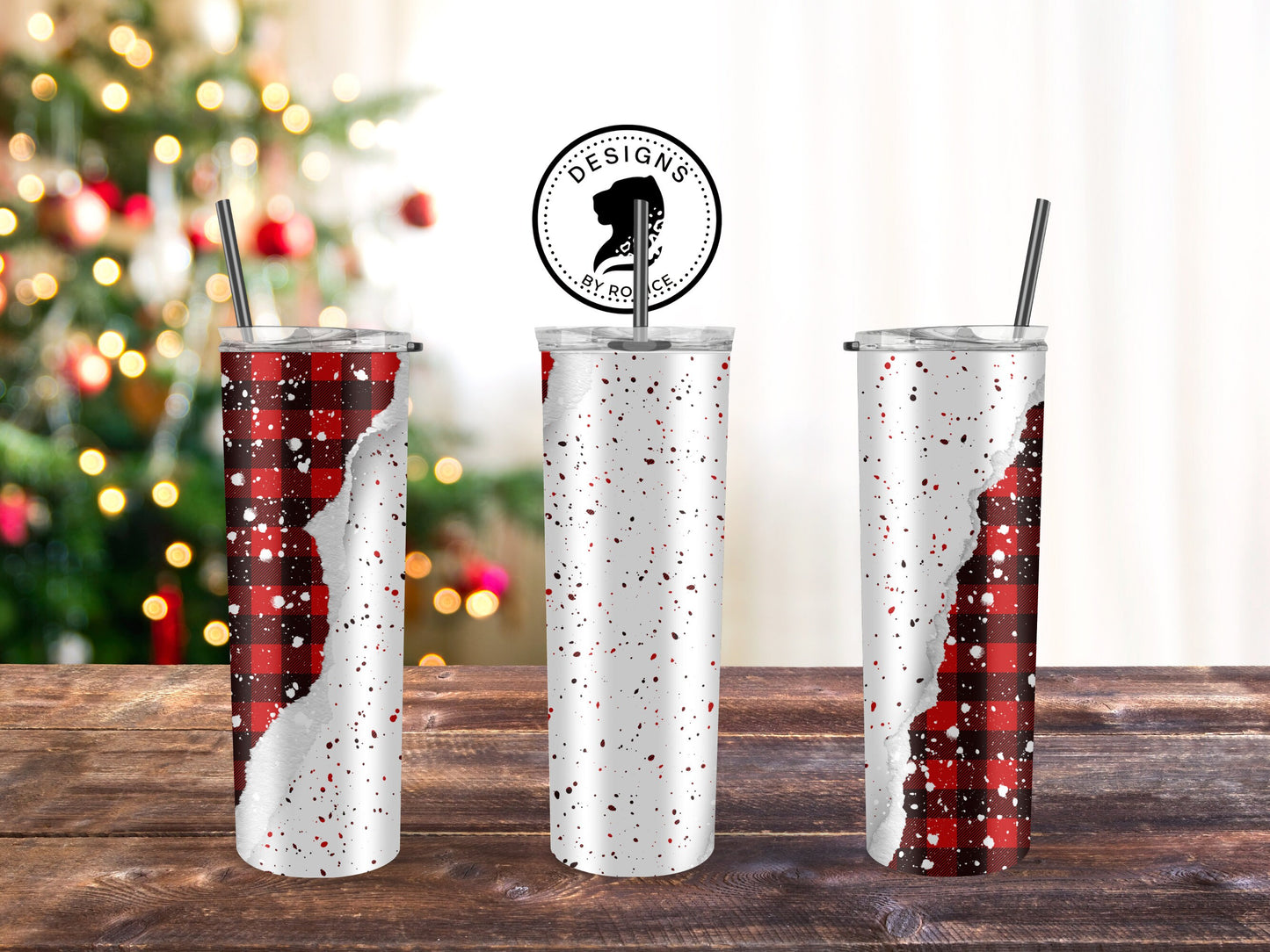 Christmas Tumbler, Wrapping Paper Tumbler, 20 oz Christmas Tumbler, Holiday Tumbler, Gift for her, Christmas Gift
