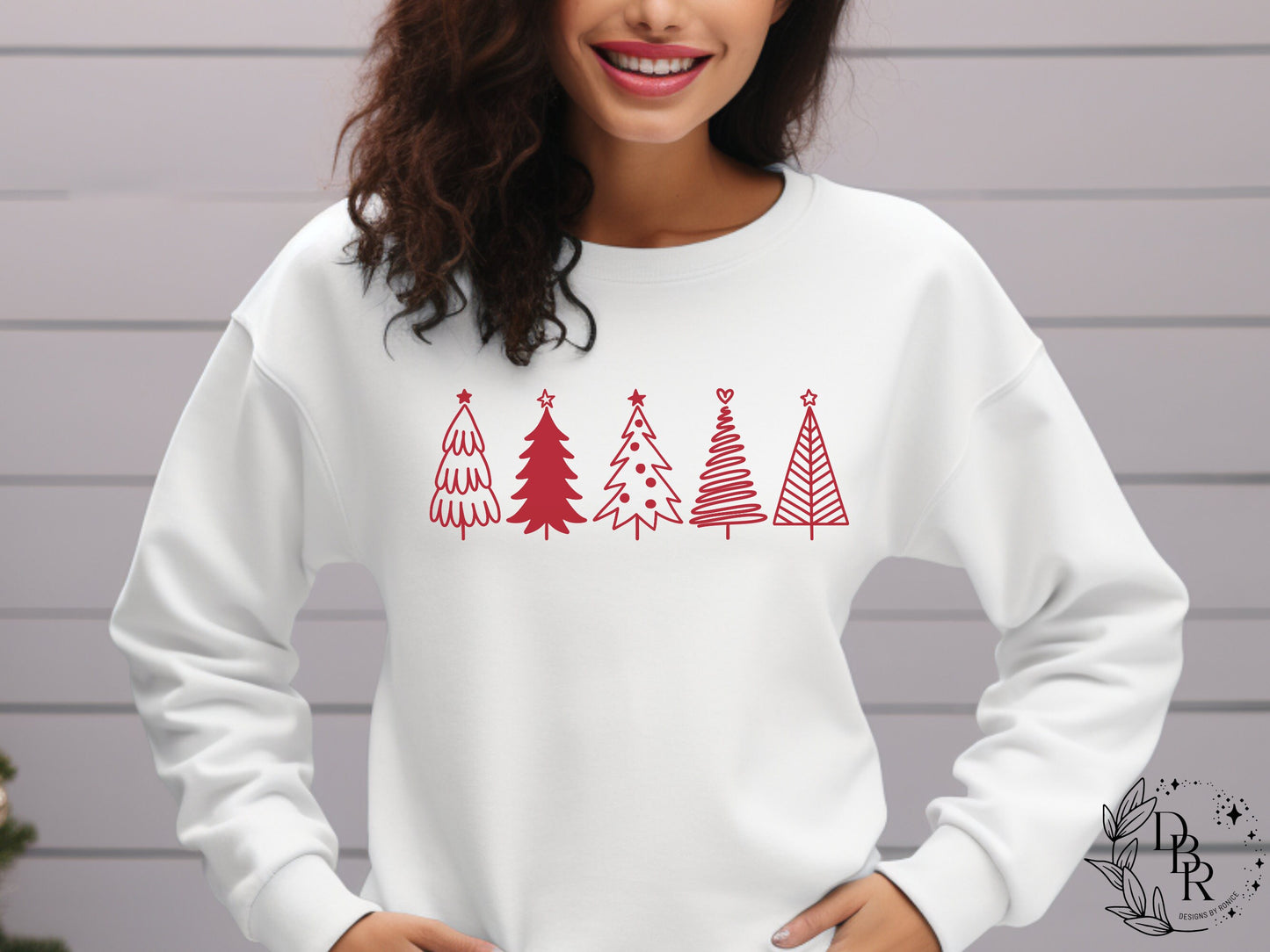 Christmas Trees Sweater,Crewneck Sweater, Holiday Sweater,Christmas Sweatshirt, Christmas Tree Sweatshirt, Christmas Minimal Sweatshirt