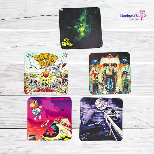 Custom Drink Coasters, Add your logo, Family photos, Album Art, Company Logo, Pets, You pick, Personalized Coasters