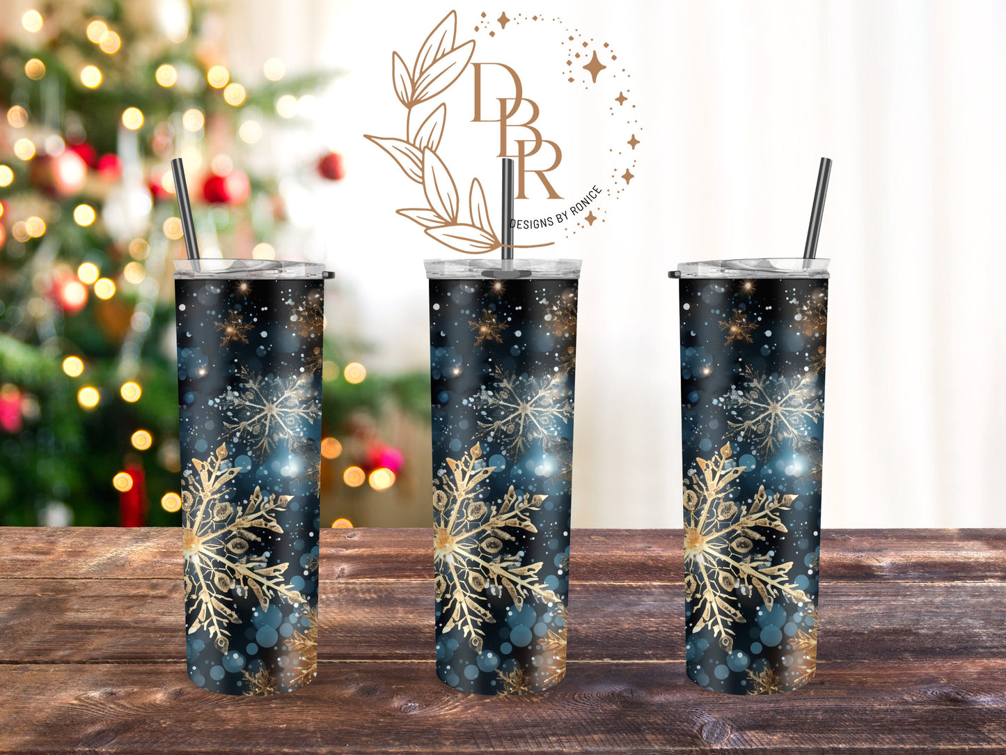 Snowflake Tumbler, Christmas Tumbler, Winter Tumbler with Straw and lid,Sparkling Faux Glitter Snowflakes Tumbler,Personalized Tumbler, Gift