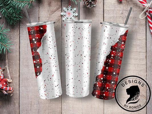 Christmas Tumbler, Wrapping Paper Tumbler, 20 oz Christmas Tumbler, Holiday Tumbler, Gift for her, Christmas Gift